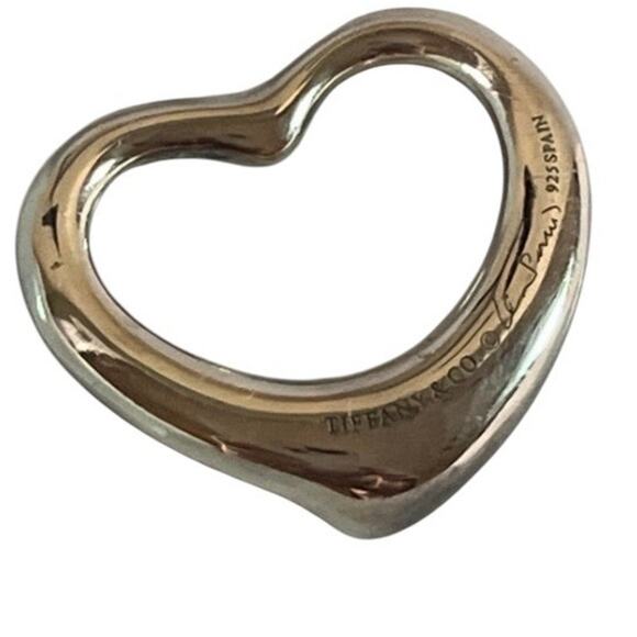 Tiffany and Co. by Elsa Peretti Open Heart Pendant Sterling Silver - Picture 1 of 5